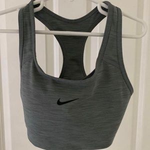 Gray Nike sports bra